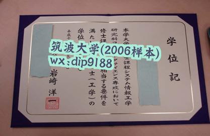 筑波大学学历2006毕业证样本图