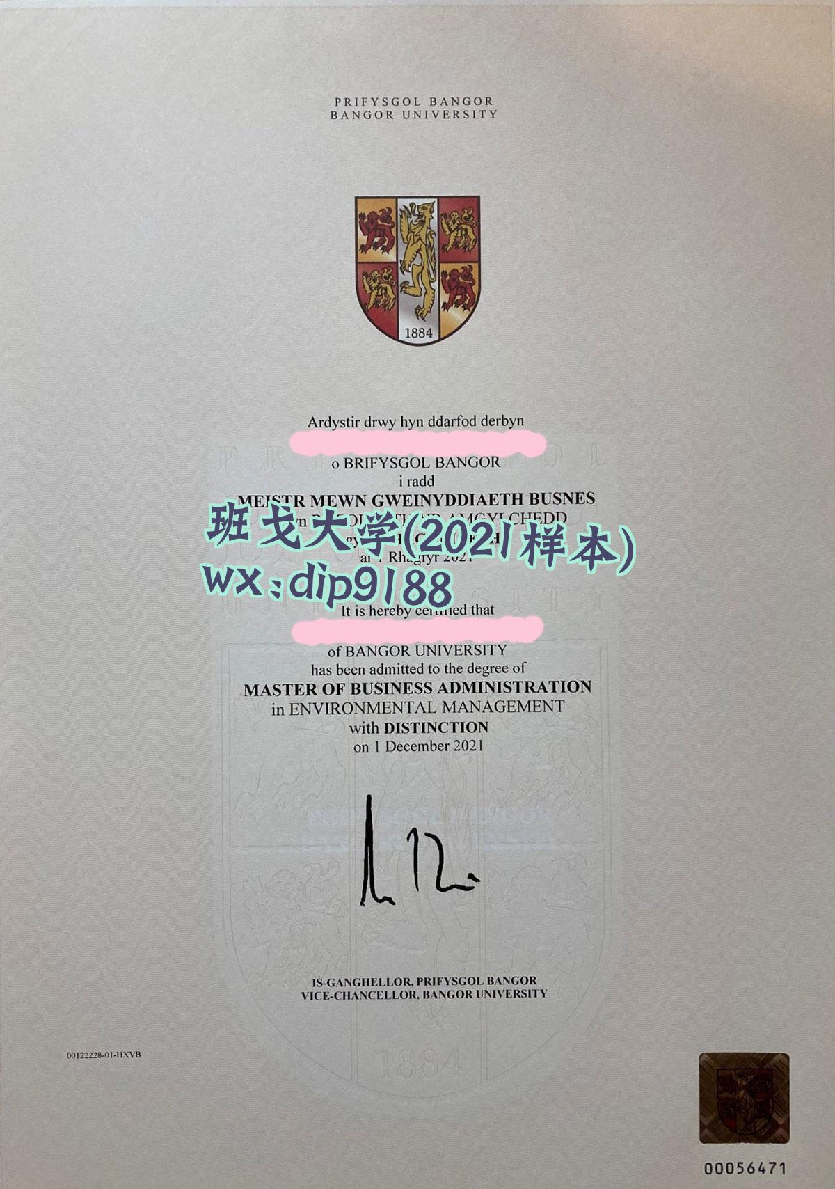 班戈大学学历2021毕业证样本图