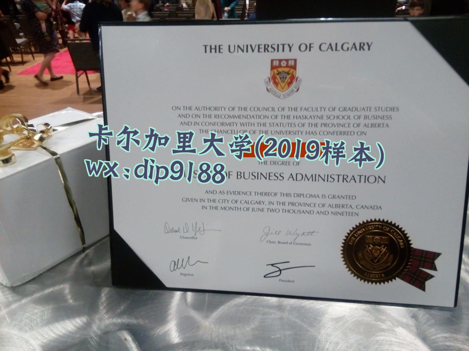 卡尔加里大学学历2019毕业证样本图