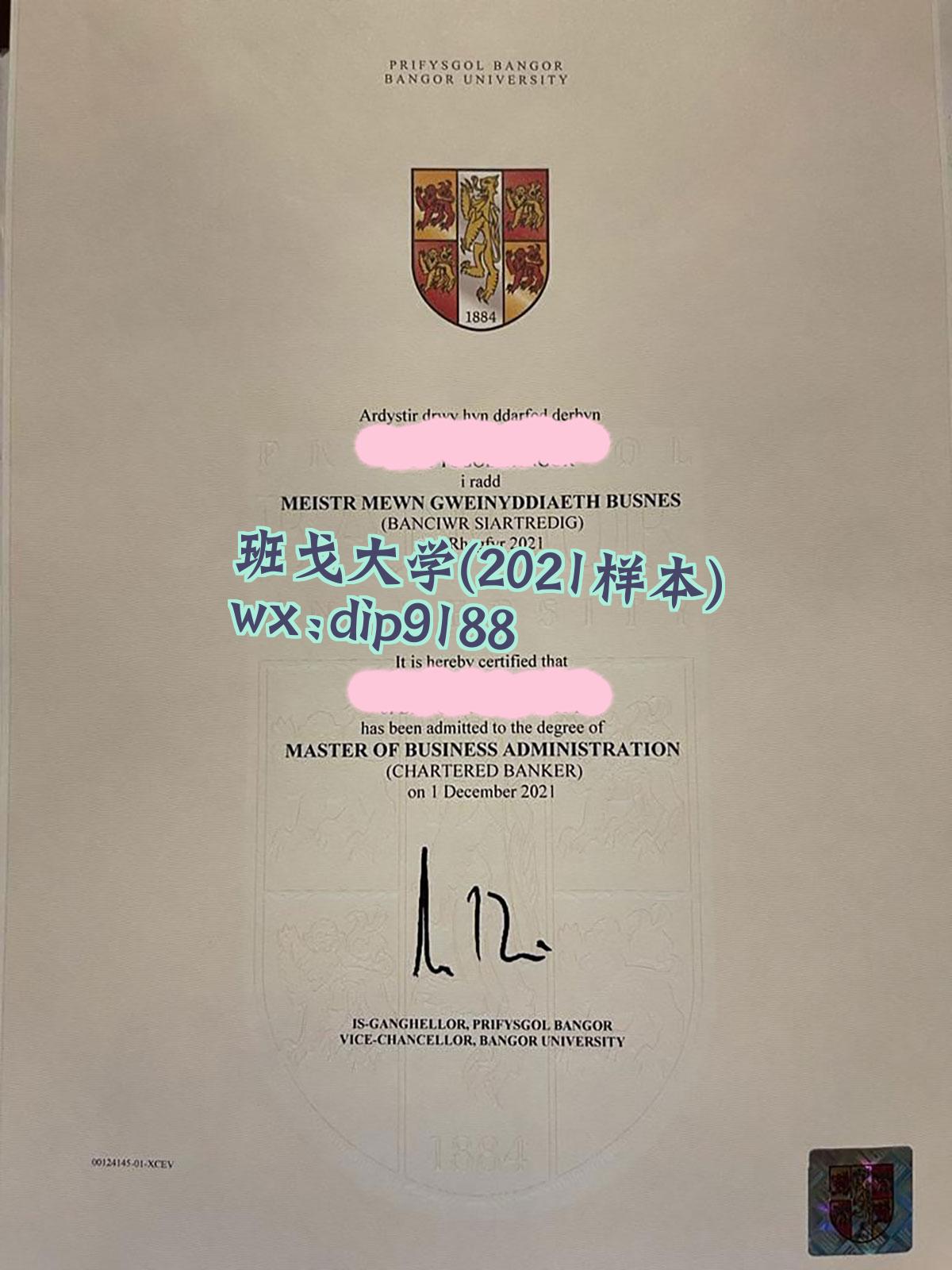 班戈大学学历2021毕业证样本图