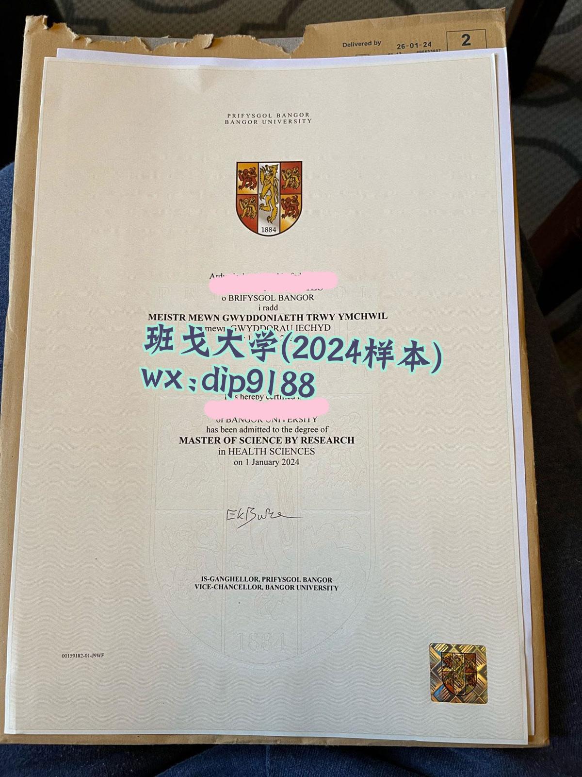 班戈大学学历2024毕业证样本图