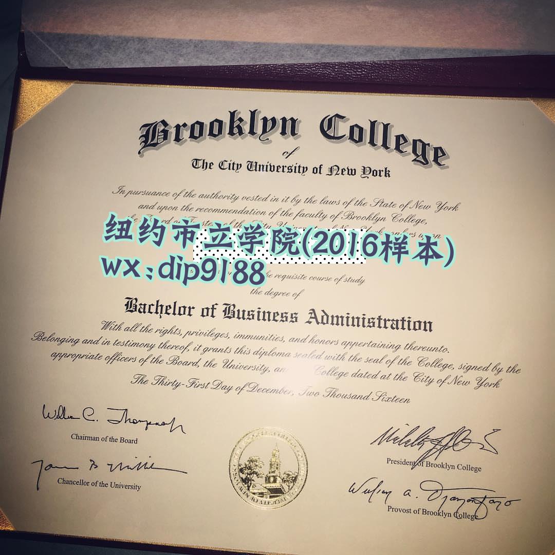 纽约市立学院学历2016毕业证样本图片