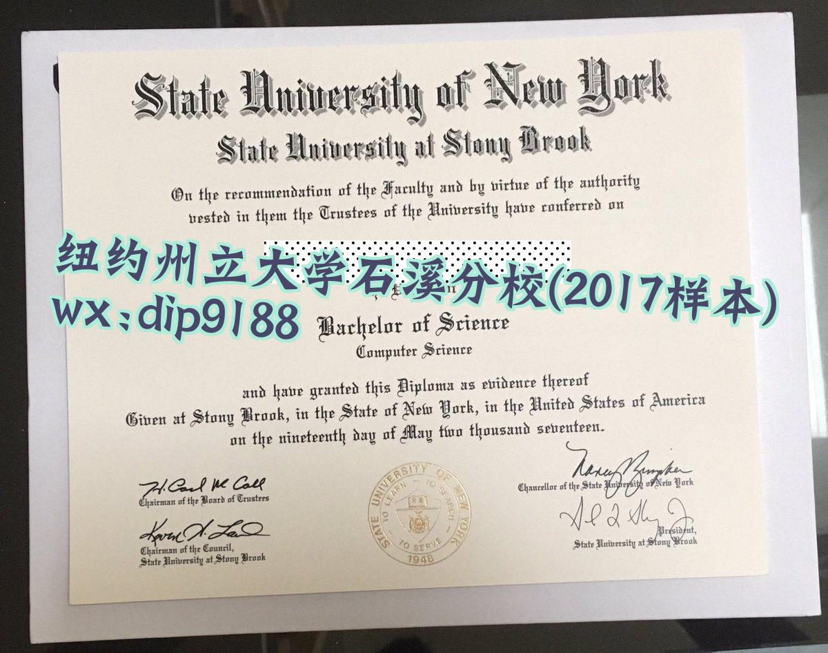 纽约州立大学石溪分校学历2017毕业证样本图