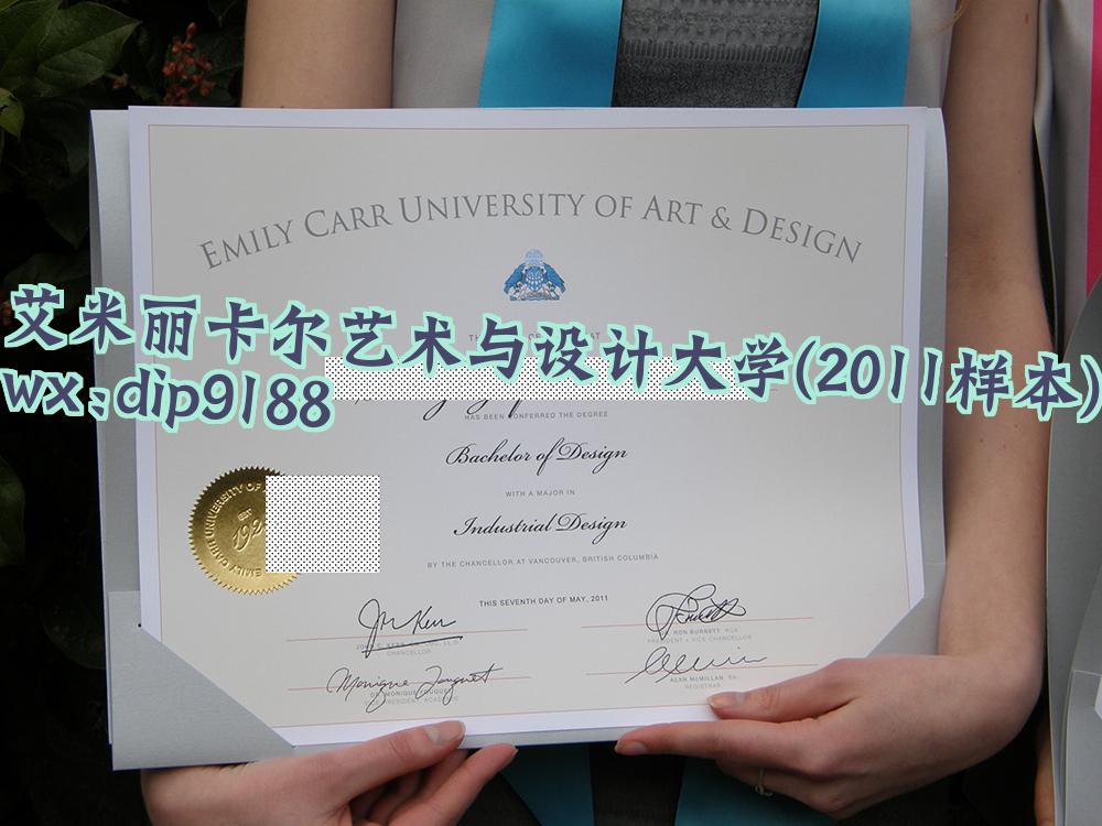 艾米丽卡尔艺术与设计大学学历2011毕业证样本图