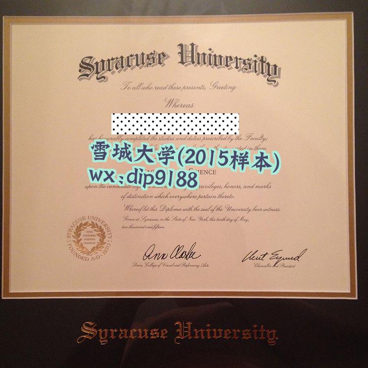 雪城大学学历2015毕业证样本图