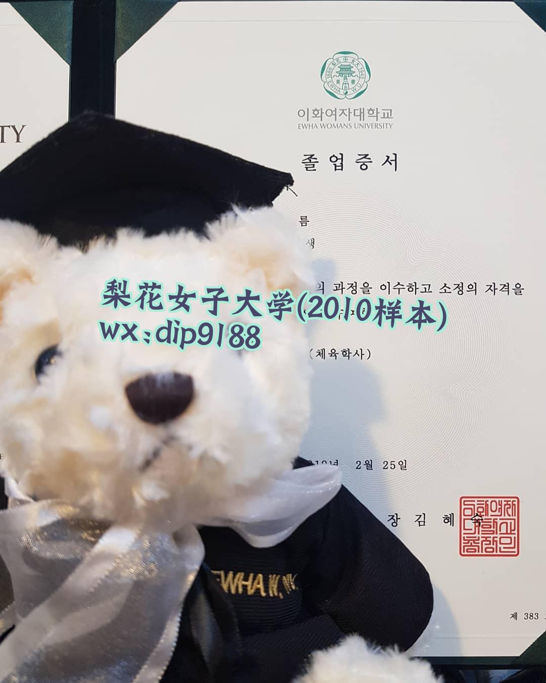 梨花女子大学学历2010毕业证样本图片