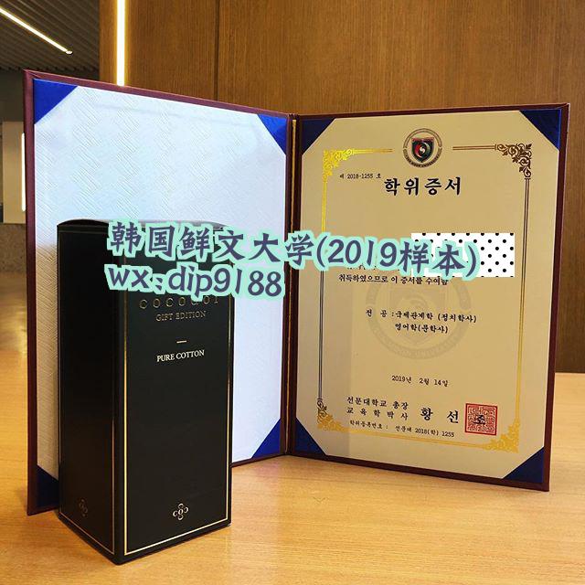 韩国鲜文大学学历2019毕业证样本图