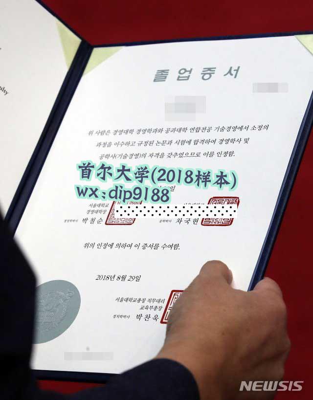首尔大学学历2018毕业证样本图