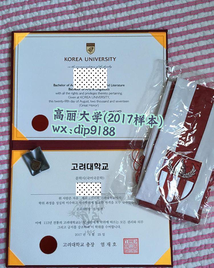高丽大学学历2017毕业证样本图