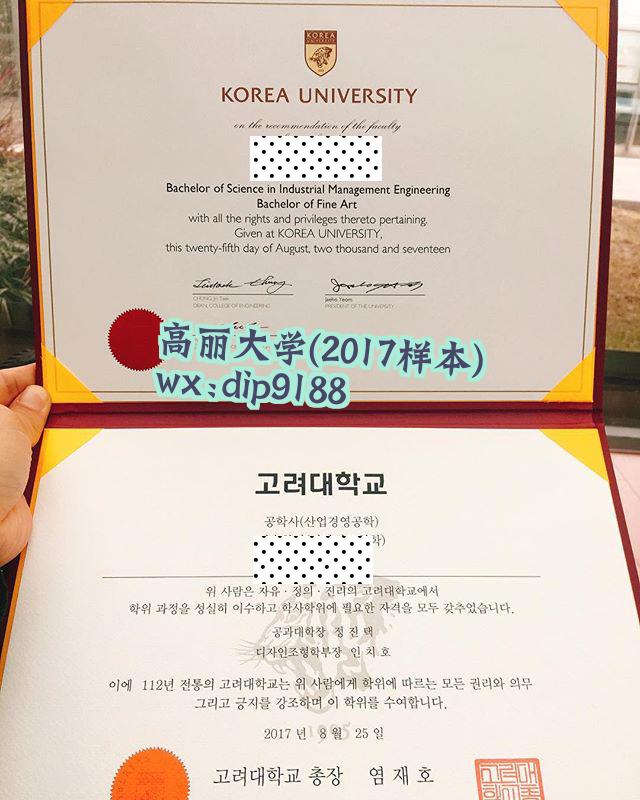 高丽大学学历2017毕业证样本图