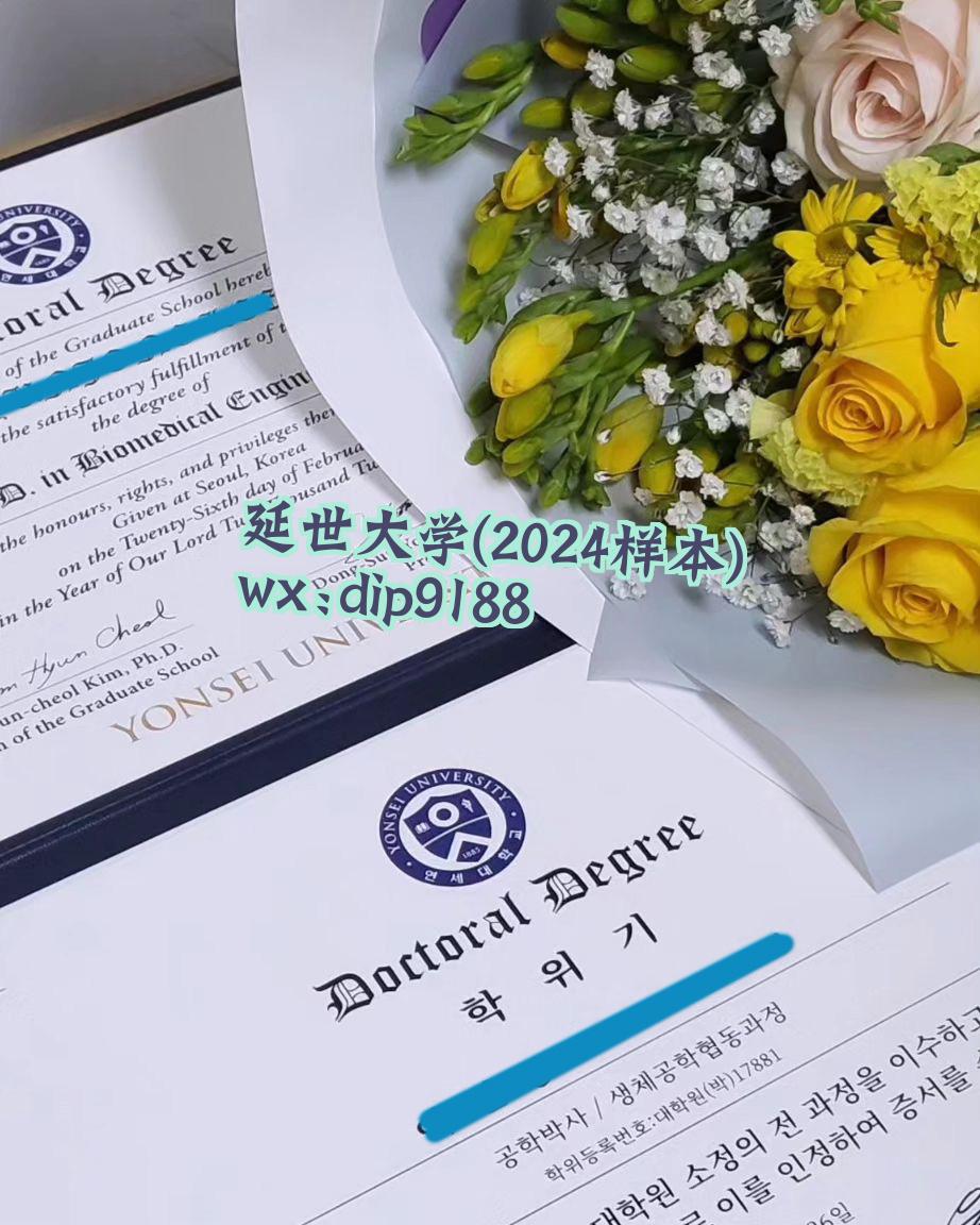 延世大学学历2024毕业证样本图
