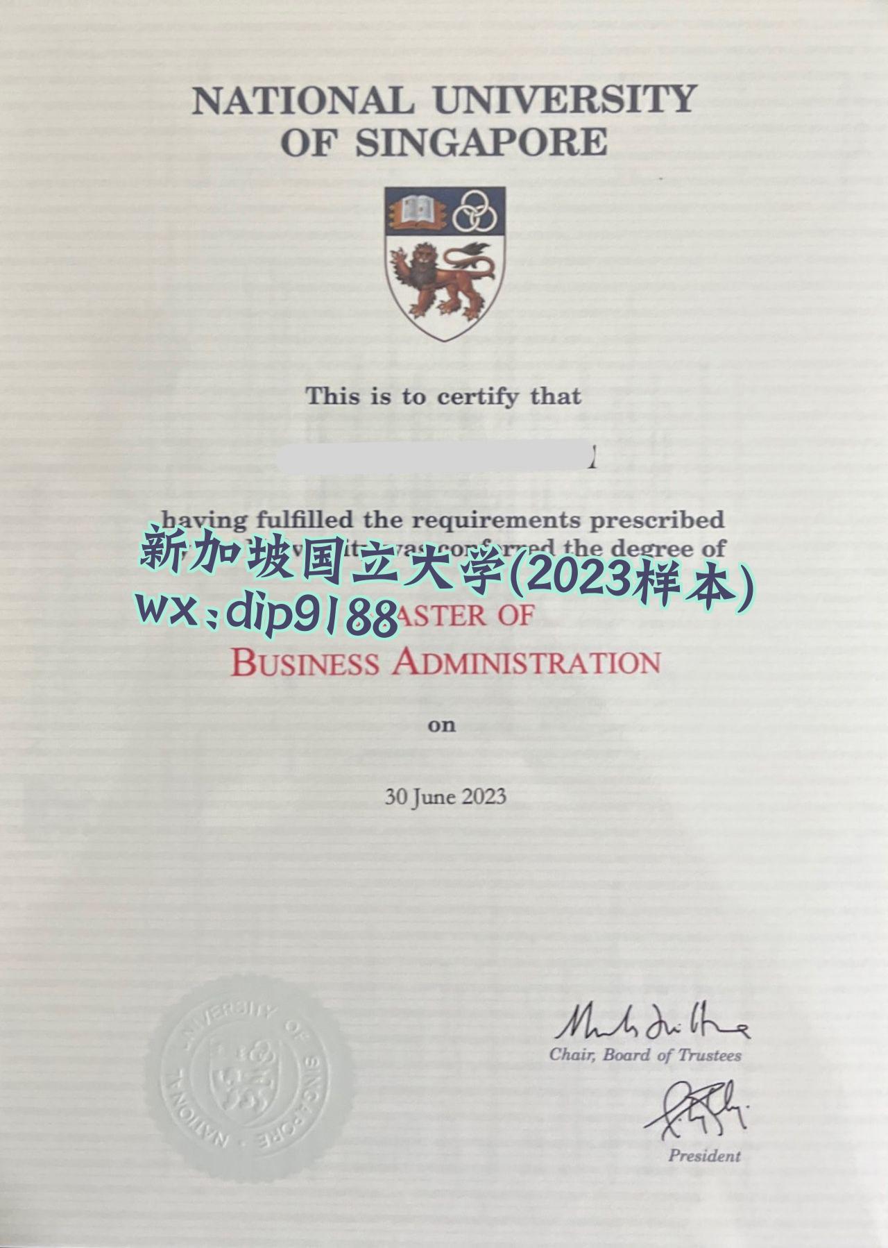 新加坡国立大学学历2023毕业证样本图 新加坡国立大学学历2023毕业证样本图片