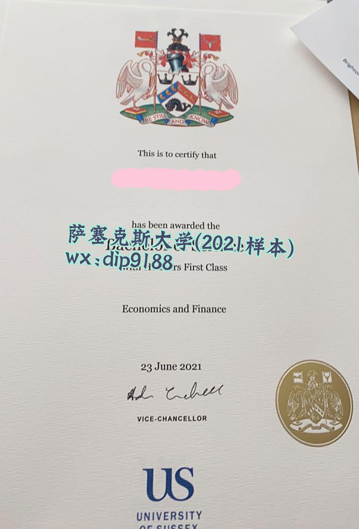 萨塞克斯大学学历2021毕业证样本图