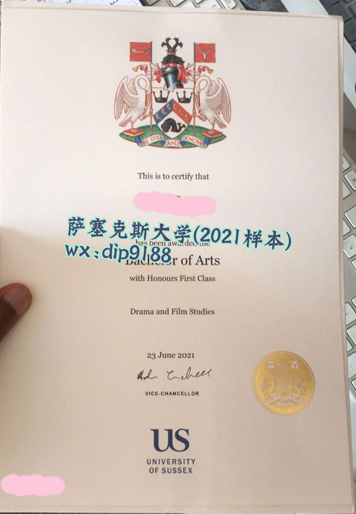 萨塞克斯大学学历2021毕业证样本图