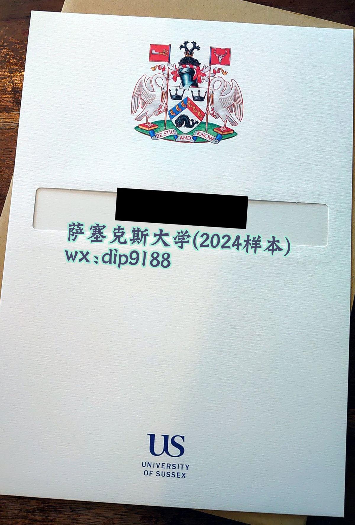 萨塞克斯大学学历2024毕业证样本图