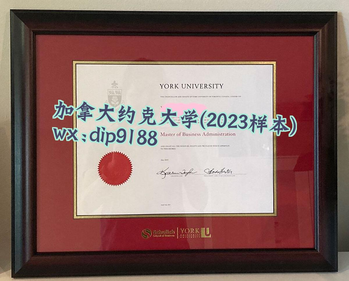 加拿大约克大学学历2023毕业证样本图