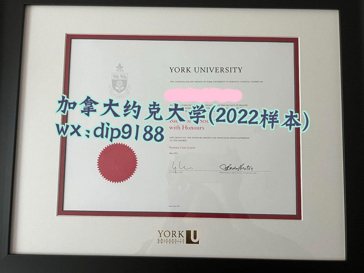 加拿大约克大学学历2022毕业证样本图
