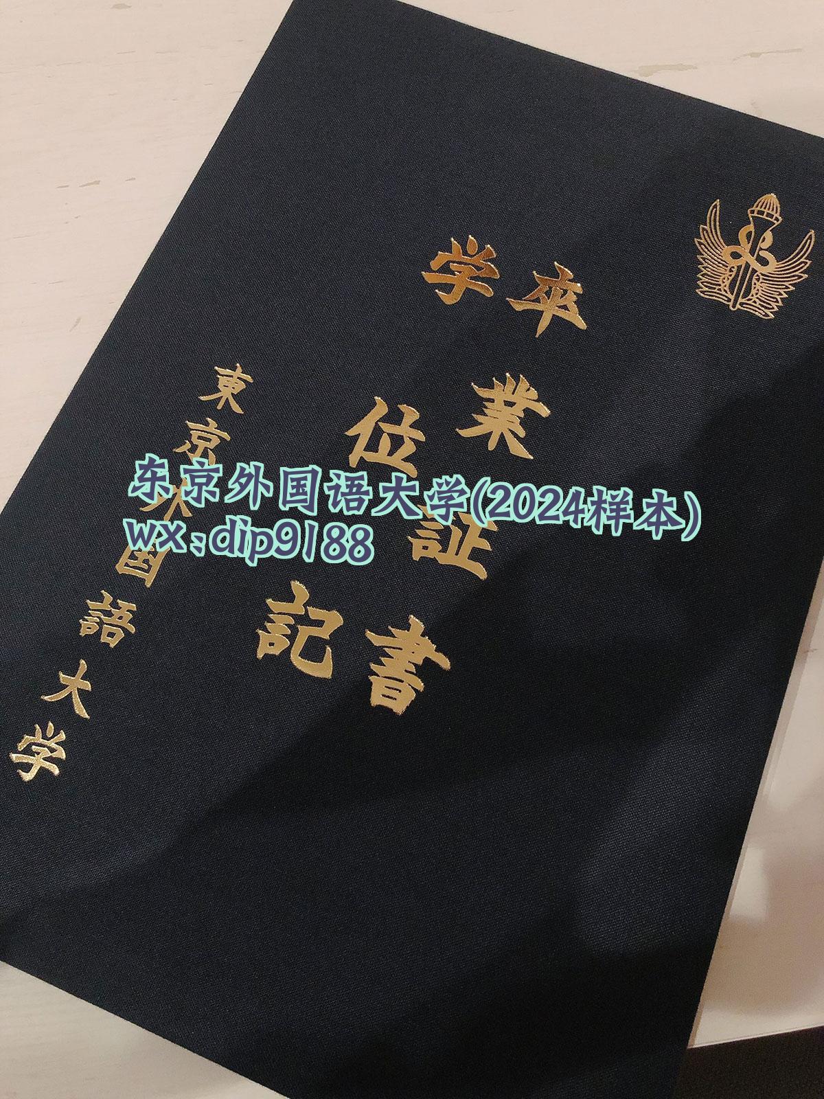 东京外国语大学学历2024毕业证样本图