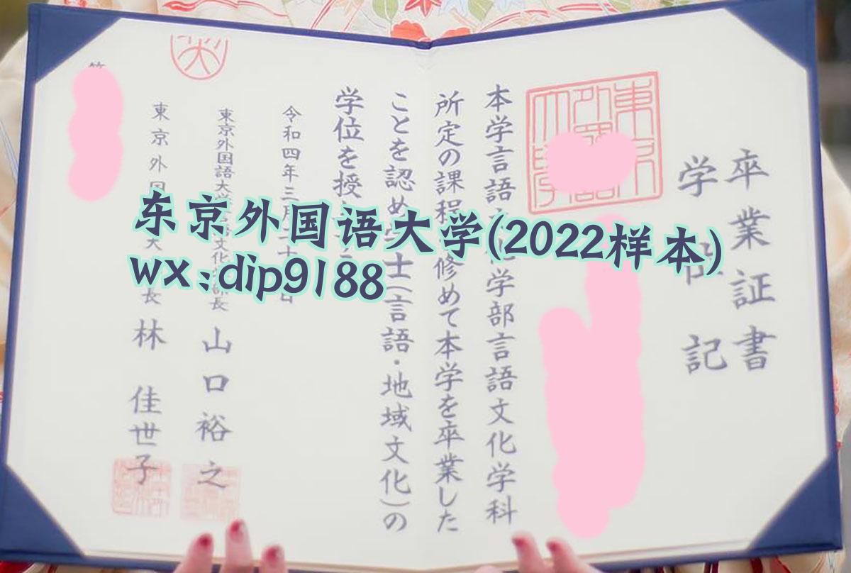 东京外国语大学学历2022毕业证样本图