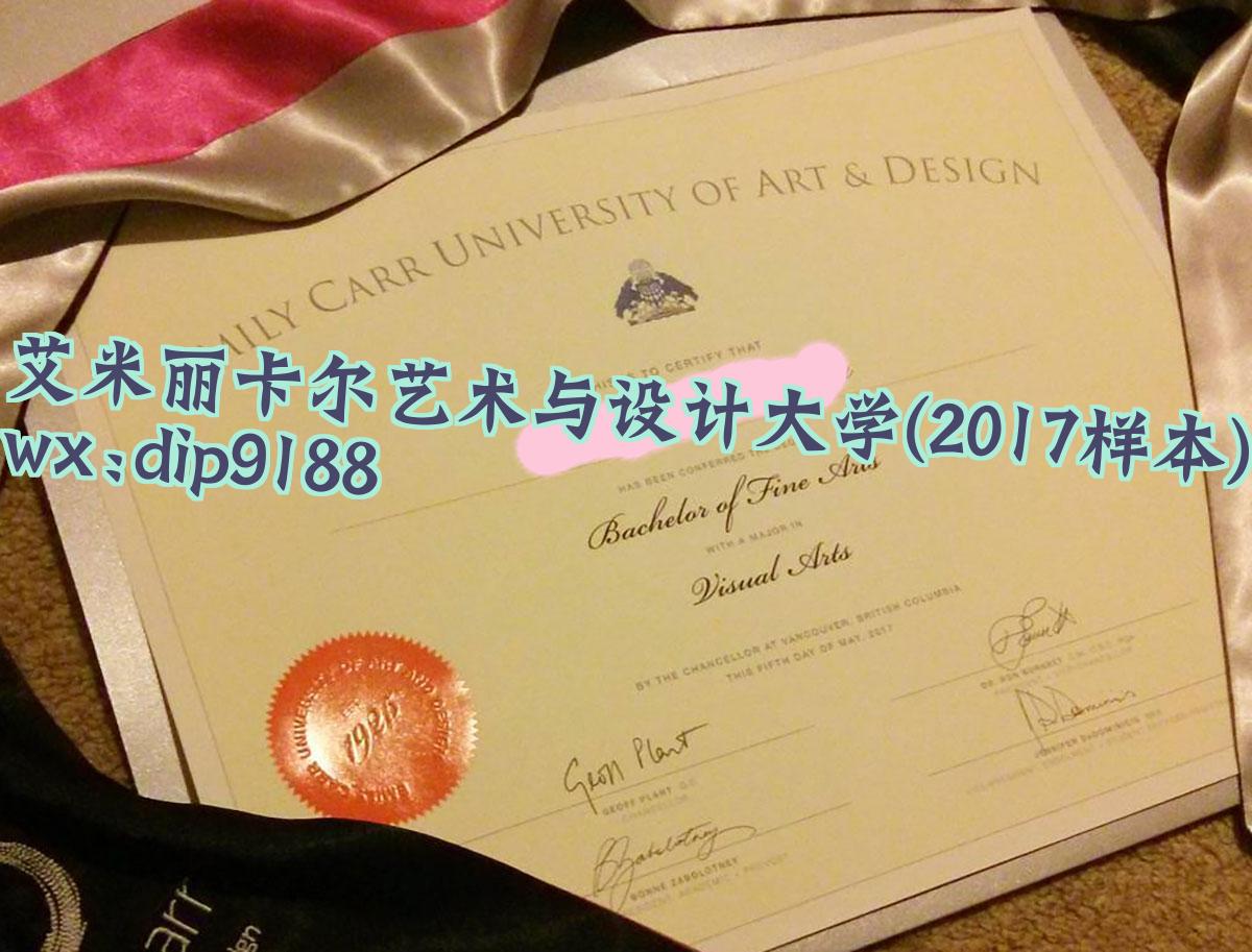 艾米丽卡尔艺术与设计大学学历2017毕业证样本图