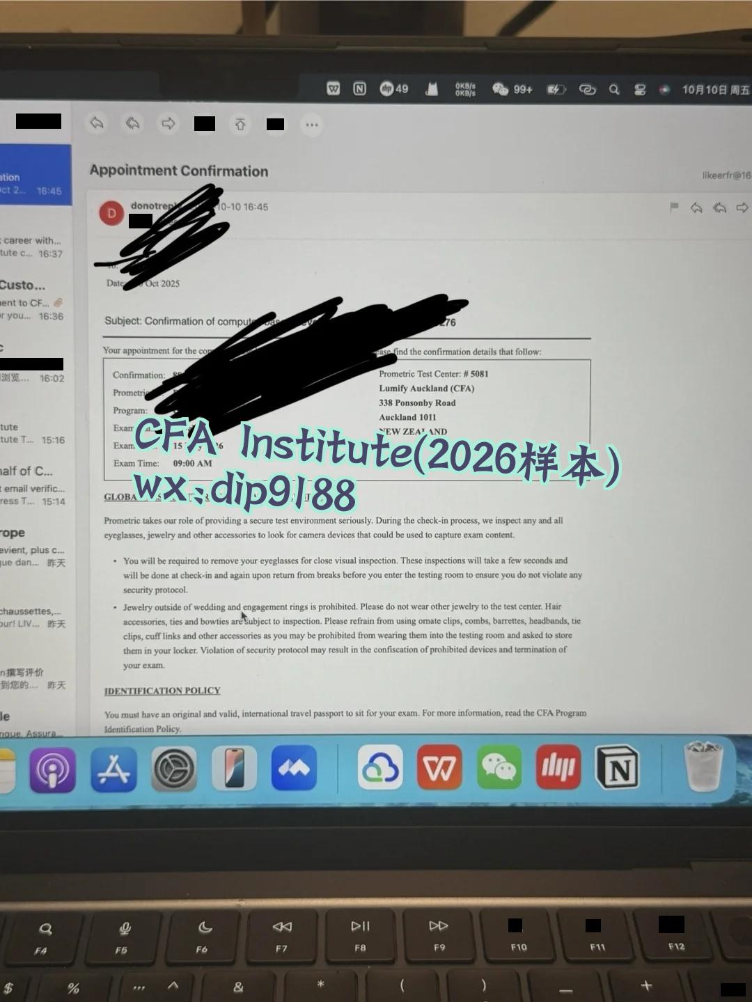 CFA Institute学历2026毕业证样本图