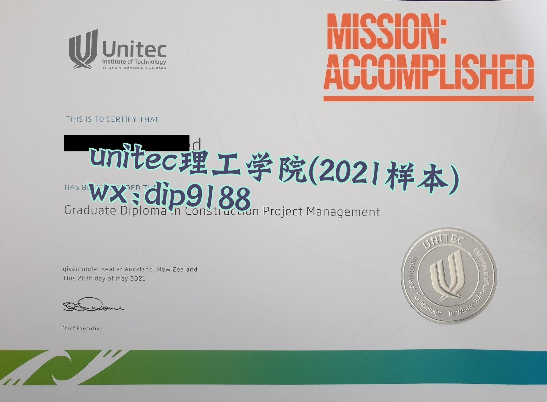 UNITEC理工学院学历2021毕业证样本图