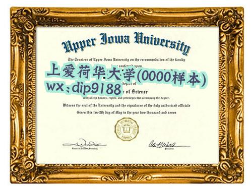 上爱荷华大学学历0000毕业证样本图