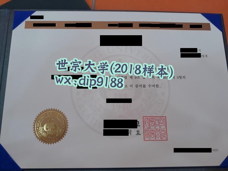 世宗大学学历2018毕业证样本图