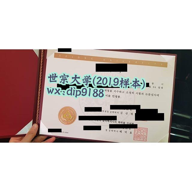 世宗大学学历2019毕业证样本图