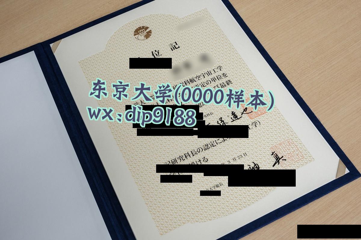 东京大学学历0000毕业证样本图