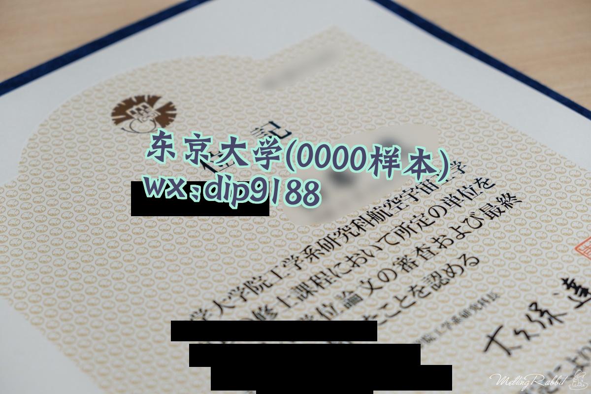 东京大学学历0000毕业证样本图