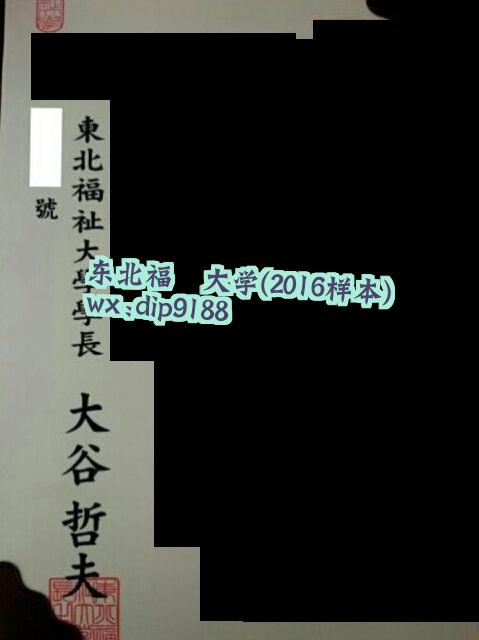 东北福祉大学学历2016毕业证样本图