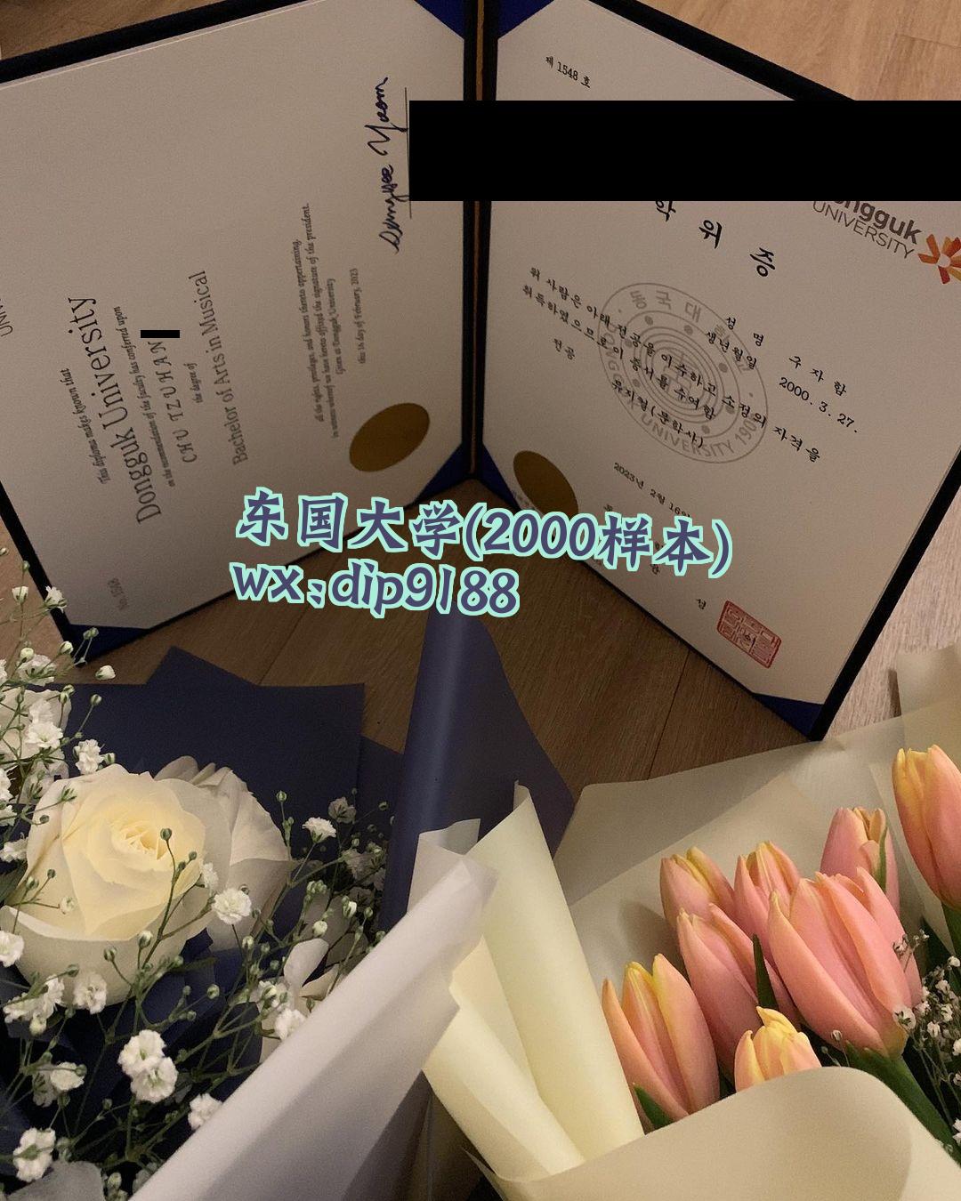 东国大学学历2000毕业证样本图