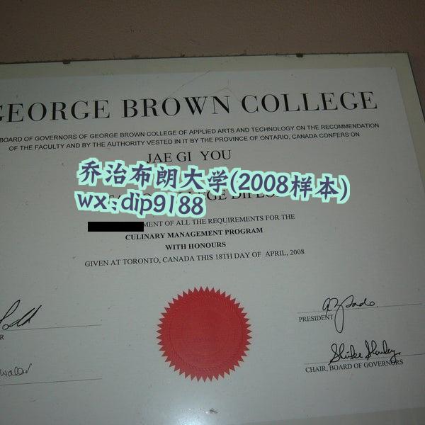 乔治布朗大学学历2008毕业证样本图
