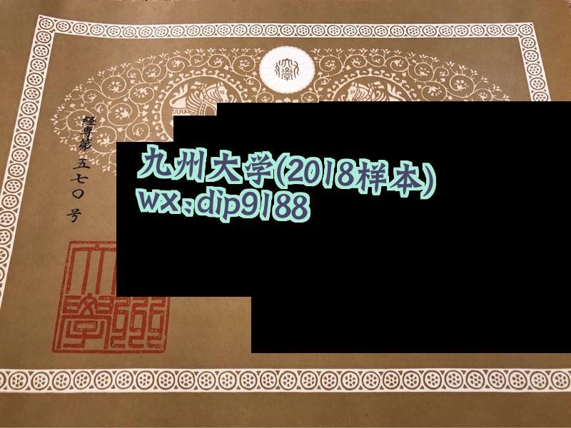 九州大学学历2018毕业证样本图