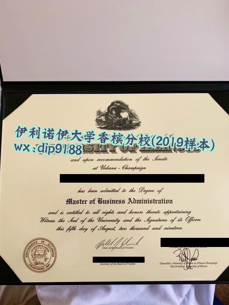伊利诺伊大学香槟分校学历2019毕业证样本图