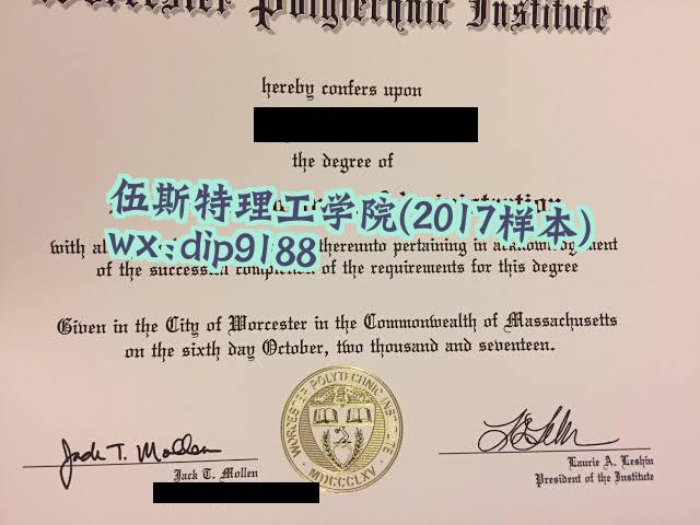 伍斯特理工学院学历2017毕业证样本图