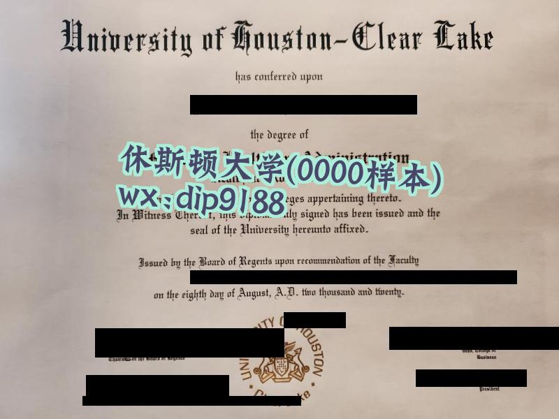 休斯顿大学学历0000毕业证样本图