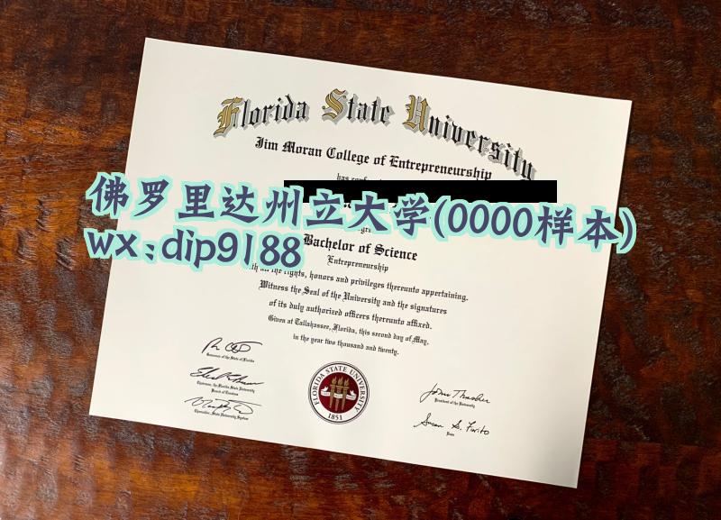 佛罗里达州立大学学历0000毕业证样本图