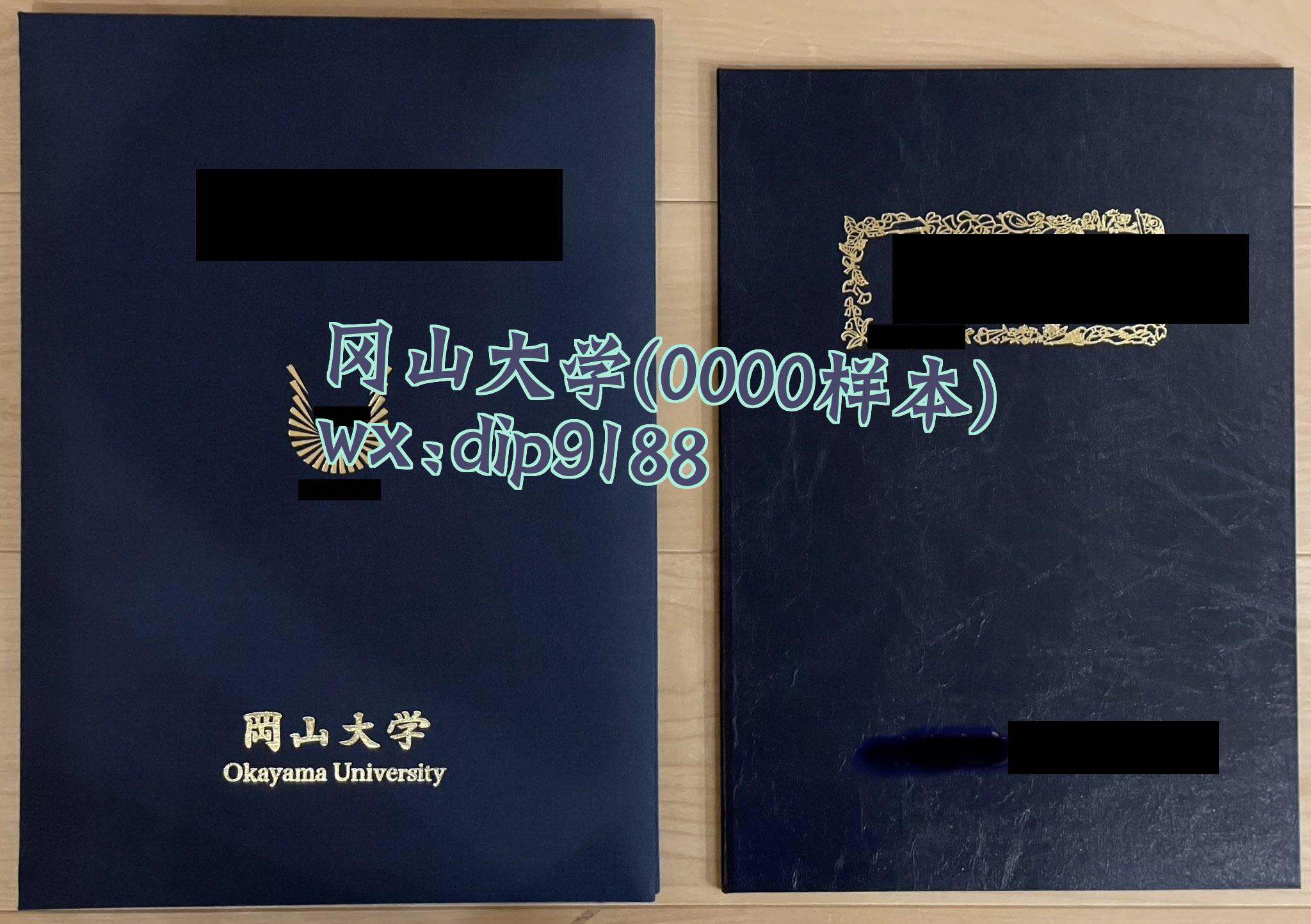 冈山大学学历0000毕业证样本图