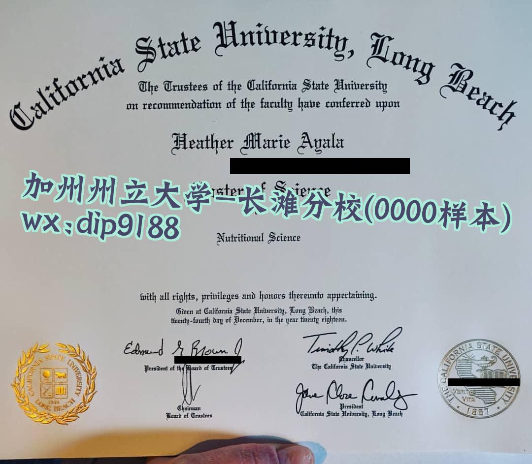 加州州立大学-长滩分校学历0000毕业证样本图