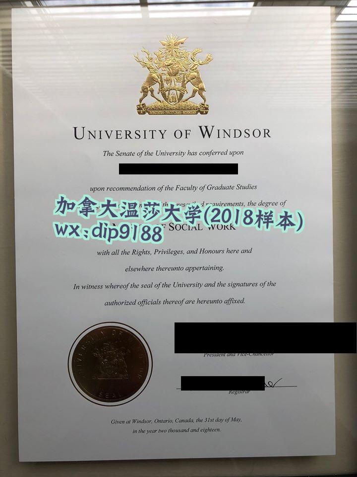 加拿大温莎大学学历2018毕业证样本图