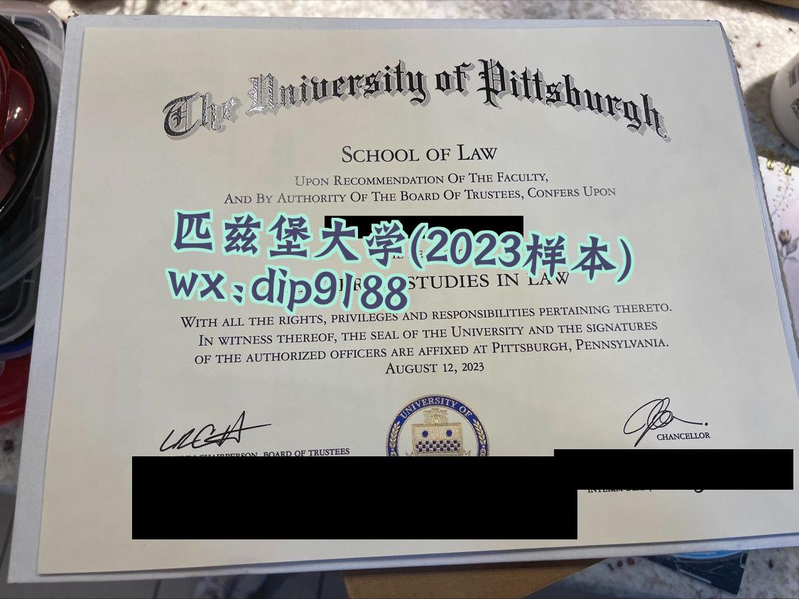 匹兹堡大学学历2023毕业证样本图