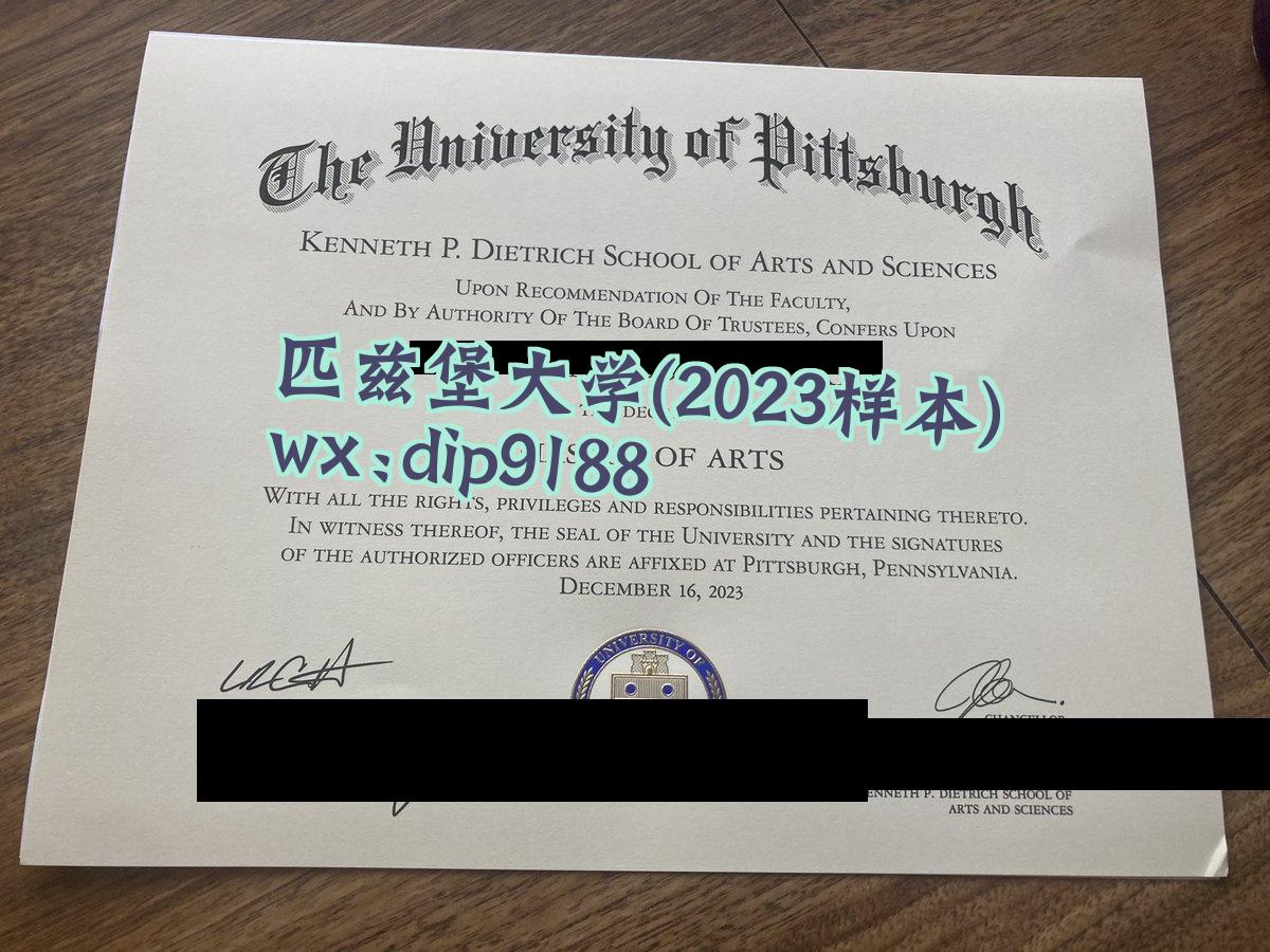 匹兹堡大学学历2023毕业证样本图