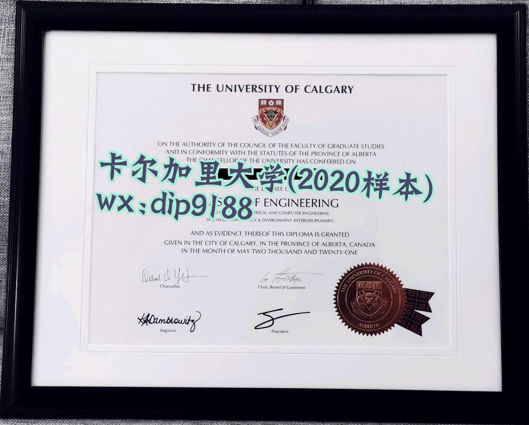 卡尔加里大学学历2020毕业证样本图