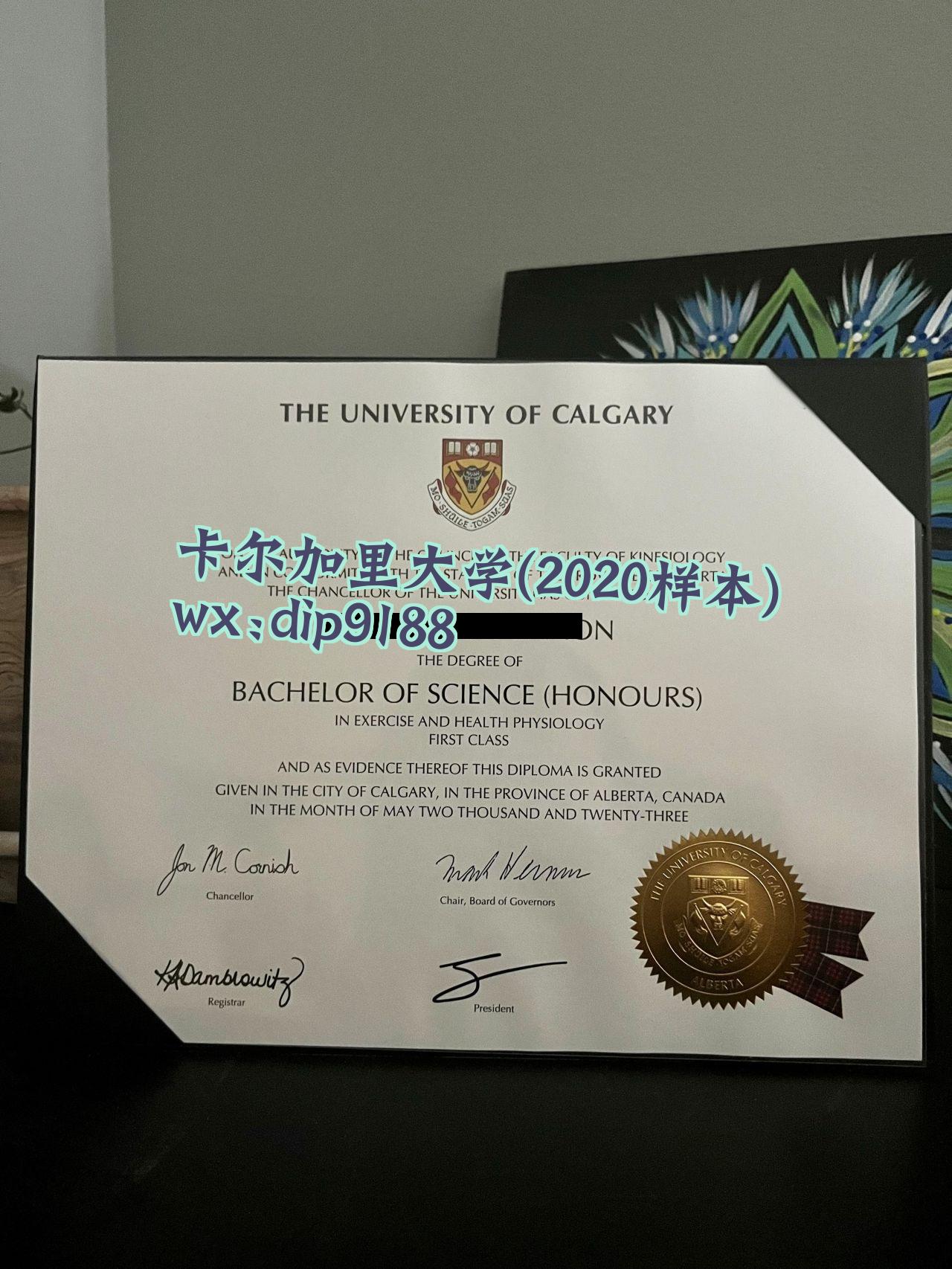 卡尔加里大学学历2020毕业证样本图