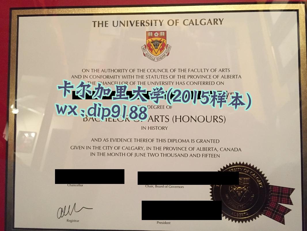 卡尔加里大学学历2015毕业证样本图