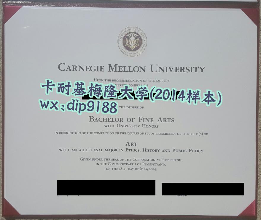 卡耐基梅隆大学学历2014毕业证样本图