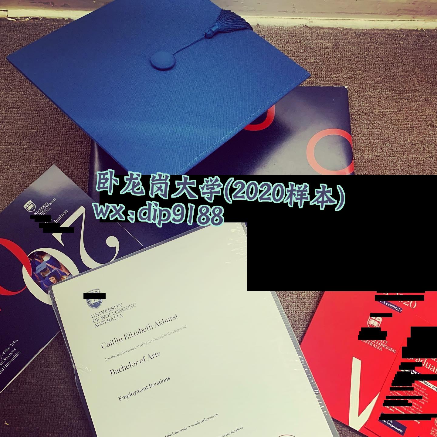 卧龙岗大学学历2020毕业证样本图