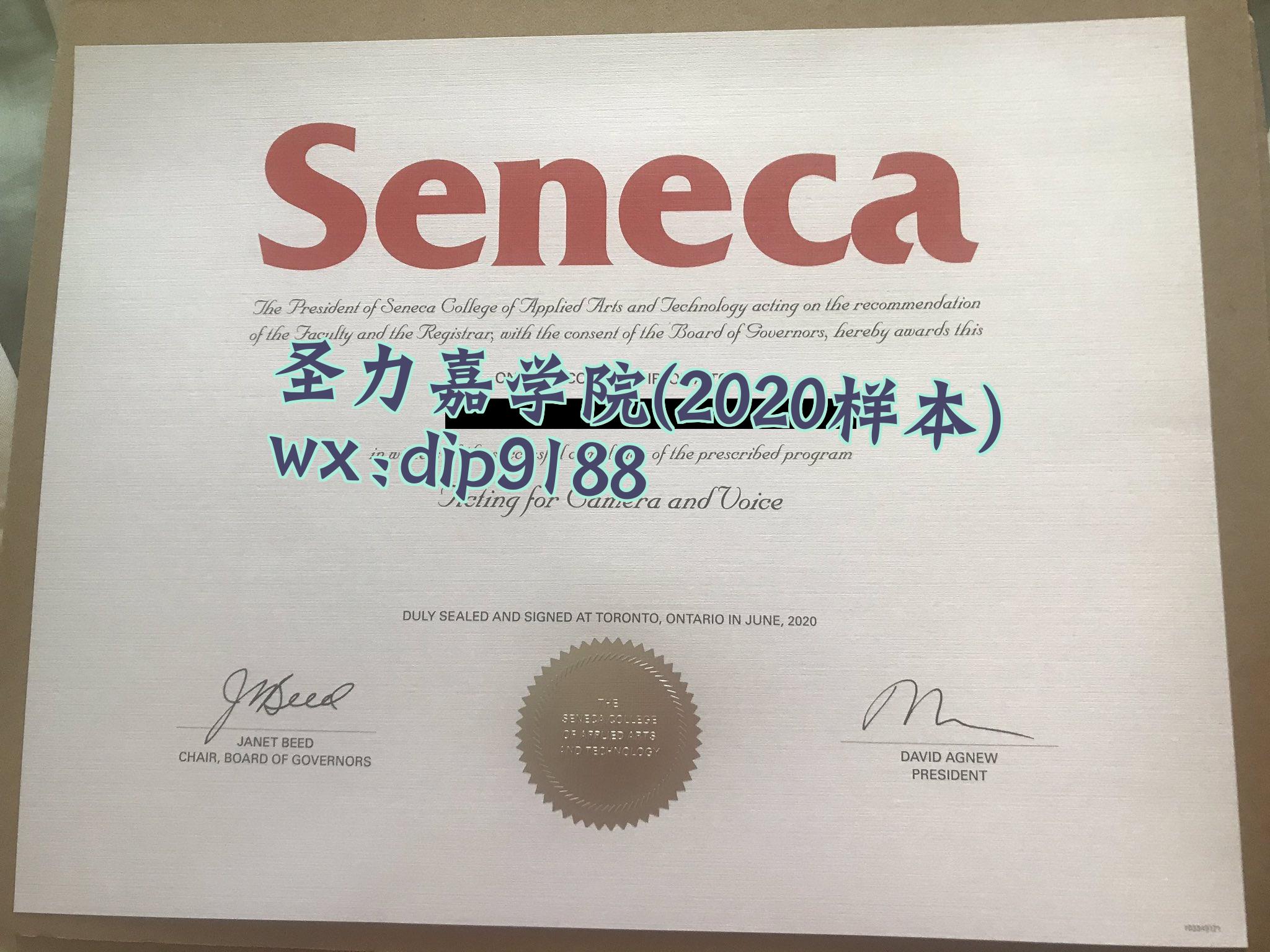 圣力嘉学院学历2020毕业证样本图
